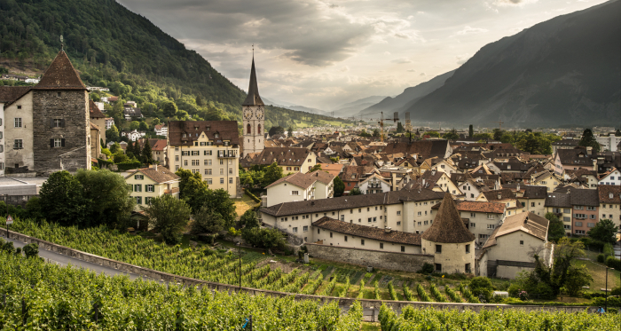Blick auf die Churer Altstadt Blick auf die Churer Altstadt