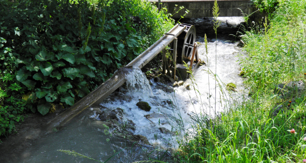 Wasserrad bei Langwies/Unter Wis