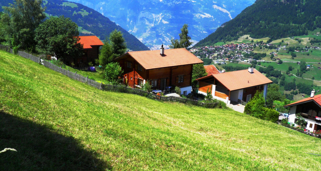 Blick ob Usser Praden auf Maladers Blick ob Usser Praden auf Maladers