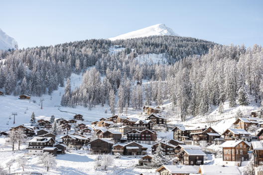 Dorf Winter Tschiertschen