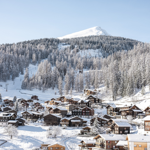 Dorf Tschiertschen Winter Dorf Winter Tschiertschen