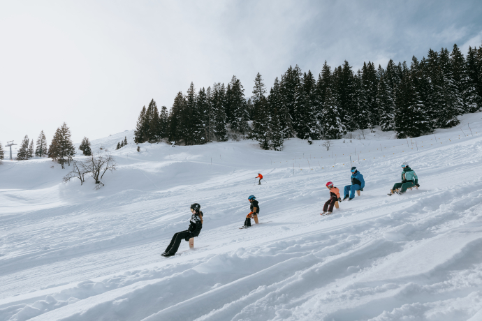 Schlitteln Gögeln Winter Tschiertschen 2