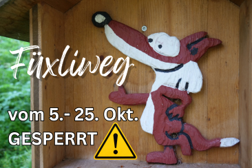 Füxliweg gesperrt